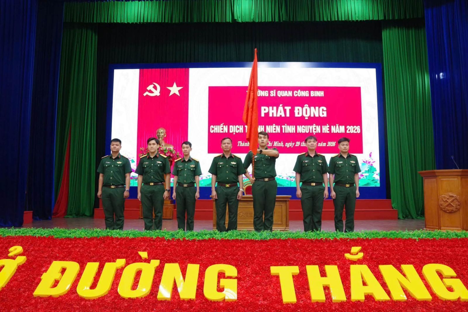TUỔI TRẺ TRƯỜNG SĨ QUAN CÔNG BINH RA QUÂN CHIẾN DỊCH THANH NIÊN TÌNH NGUYỆN HÈ NĂM 2026
