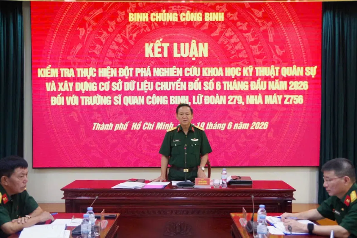 TRƯỜNG SĨ QUAN CÔNG BINH ĐẨY MẠNH ĐỘT PHÁ NGHIÊN CỨU KHOA HỌC VÀ CHUYỂN ĐỔI SỐ
