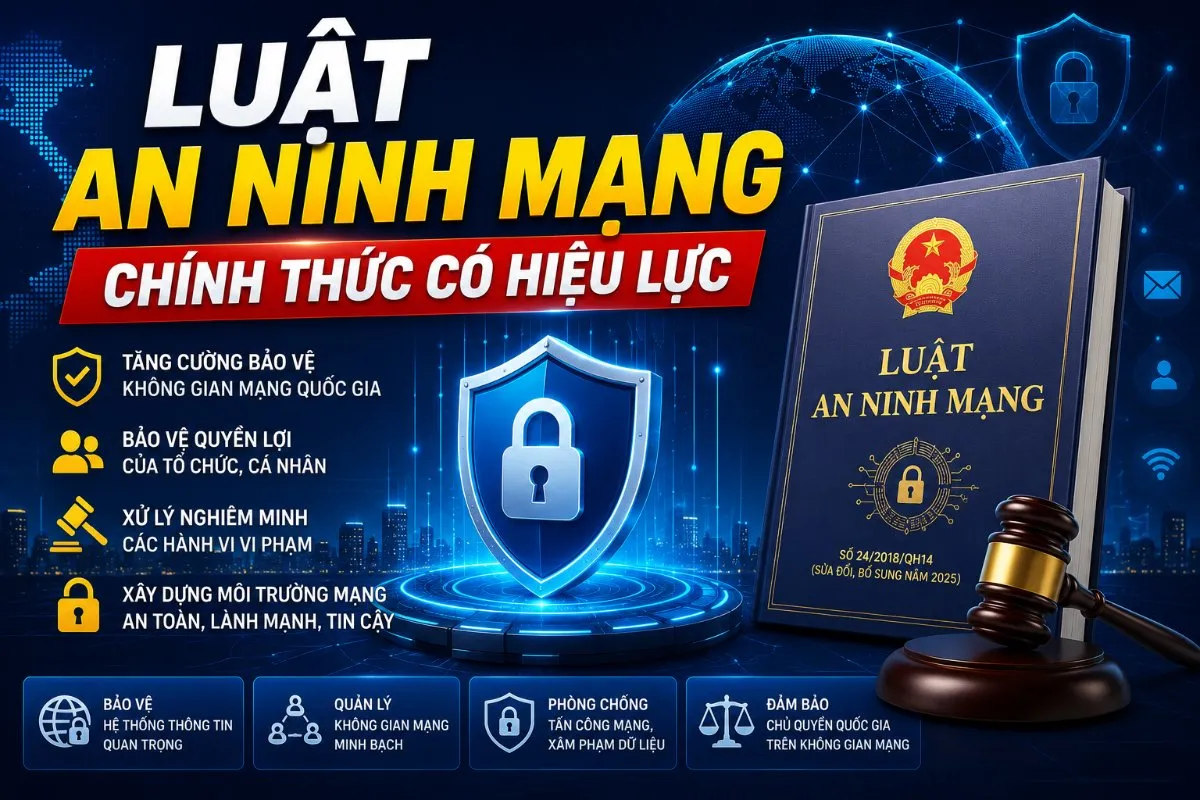 Luật An ninh mạng chính thức có hiệu lực